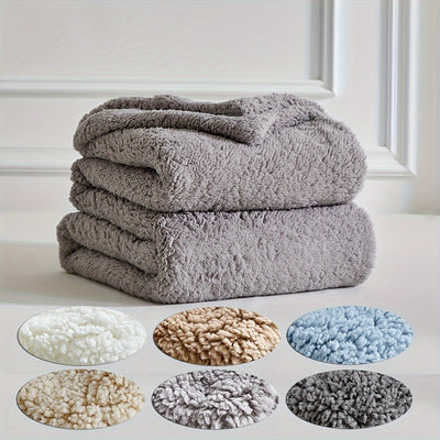 Ultra-Soft Sherpa Fleece Blanket – Warm & Cozy for Sofa and Bed | CozyNest