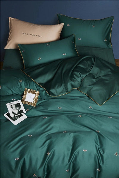 Bee Green Duvet cover set - Luxurious and Eco-friendly | RainEco