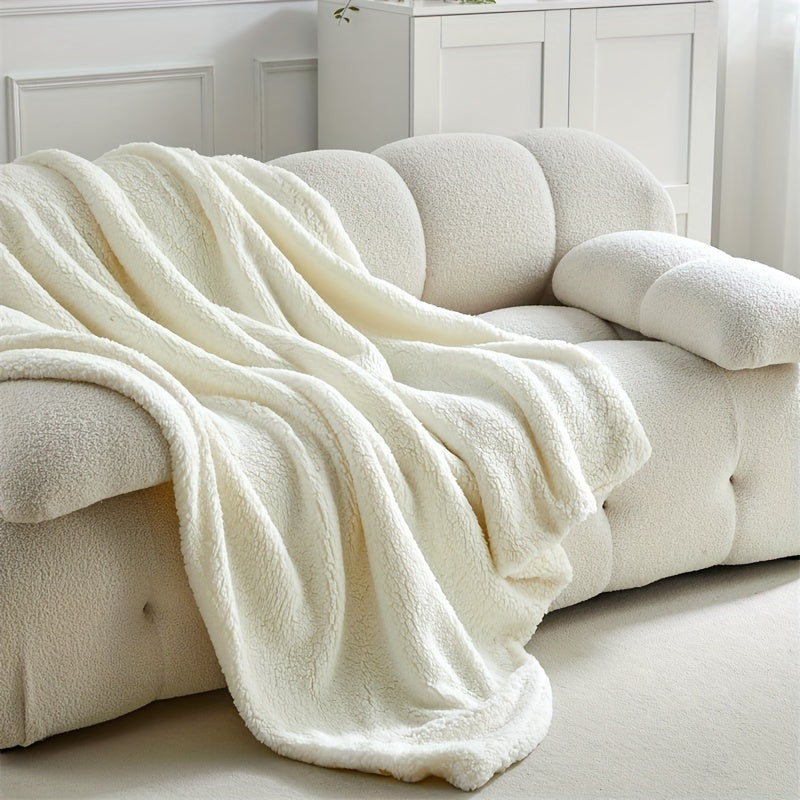 Ultra-Soft Sherpa Fleece Blanket – Warm & Cozy for Sofa and Bed | CozyNest