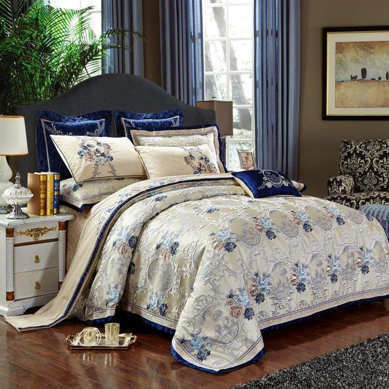 Oriental Jacquard Luxury Bed Set - Elegant and Comfortable | RainOrient