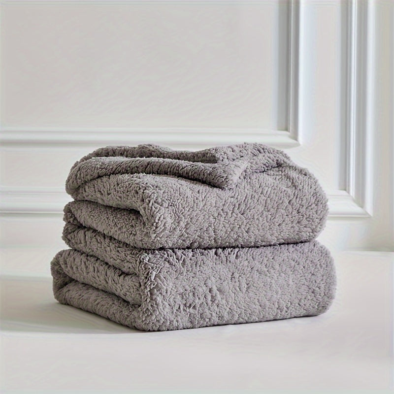 Ultra-Soft Sherpa Fleece Blanket – Warm & Cozy for Sofa and Bed | CozyNest