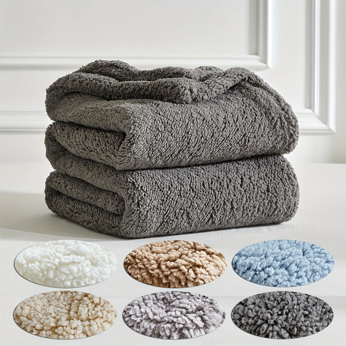 Ultra-Soft Sherpa Fleece Blanket – Warm & Cozy for Sofa and Bed | CozyNest