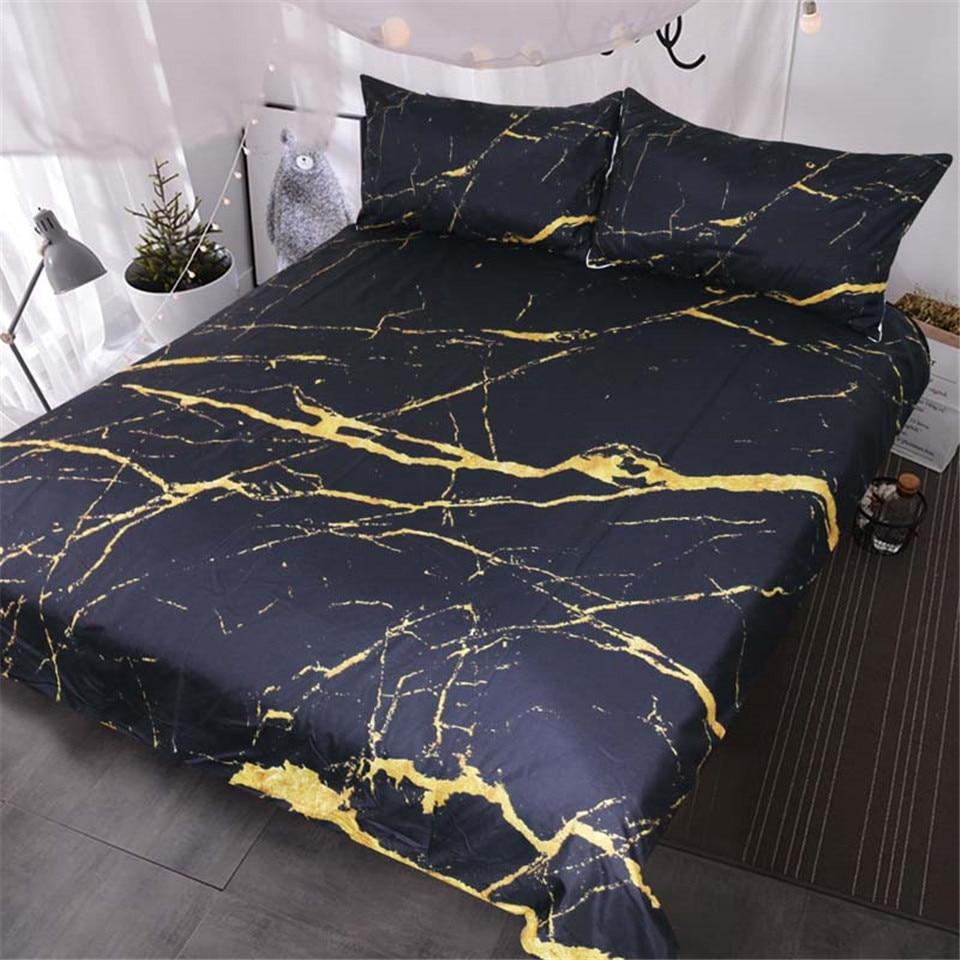 Black Marble Bed Set – Modern and Stylish | MarbleNest