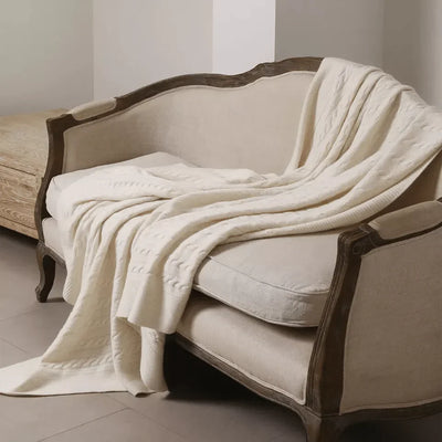 LuxeWarm Cashmere Knit Blanket