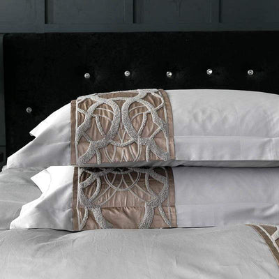 Chain of Luxury Gray Duvet Cover Set - Soft and Elegant | SateenLuxury