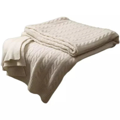 LuxeWarm Cashmere Knit Blanket