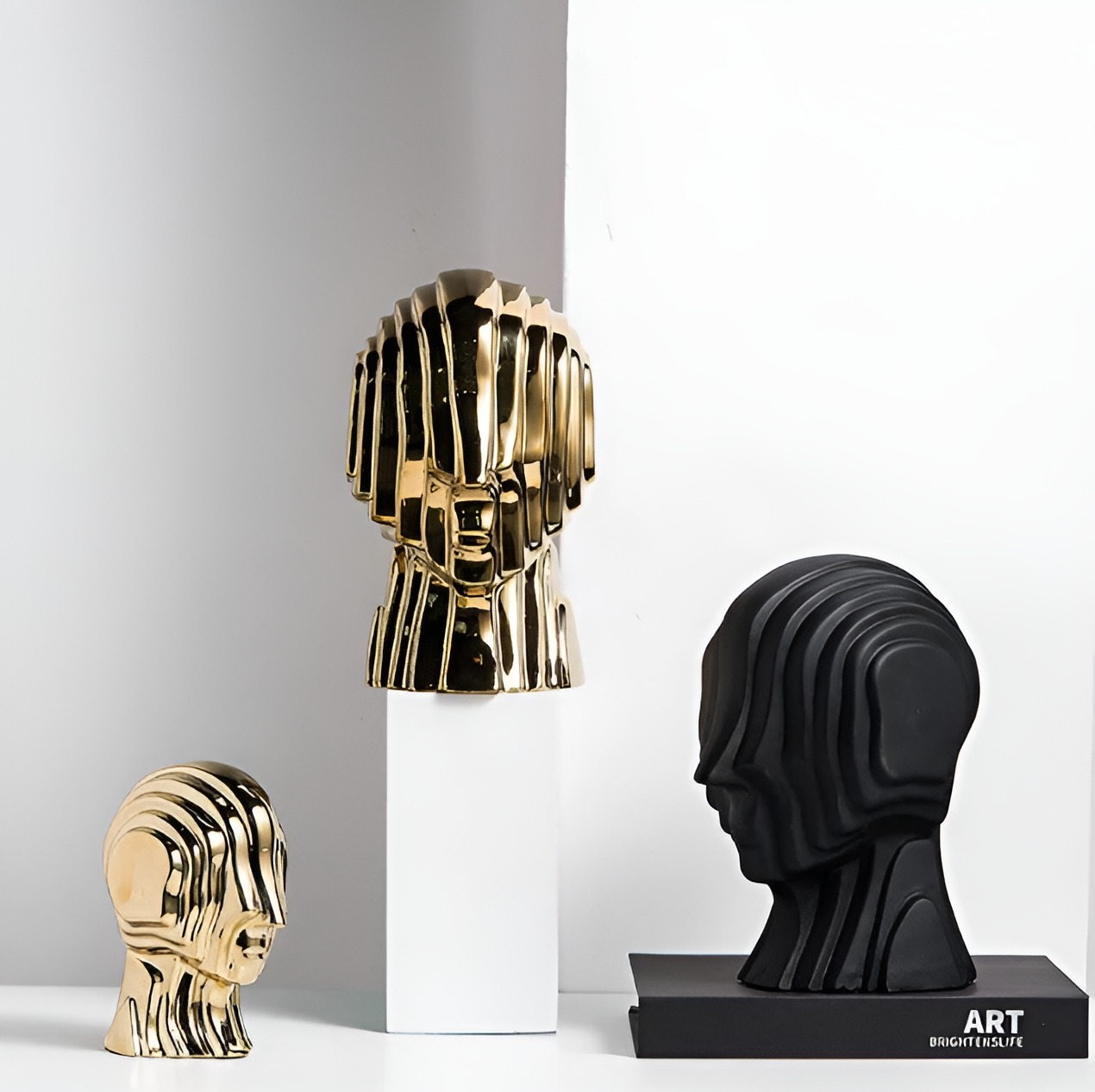 Ceramic Head Sculpture | GeoGold