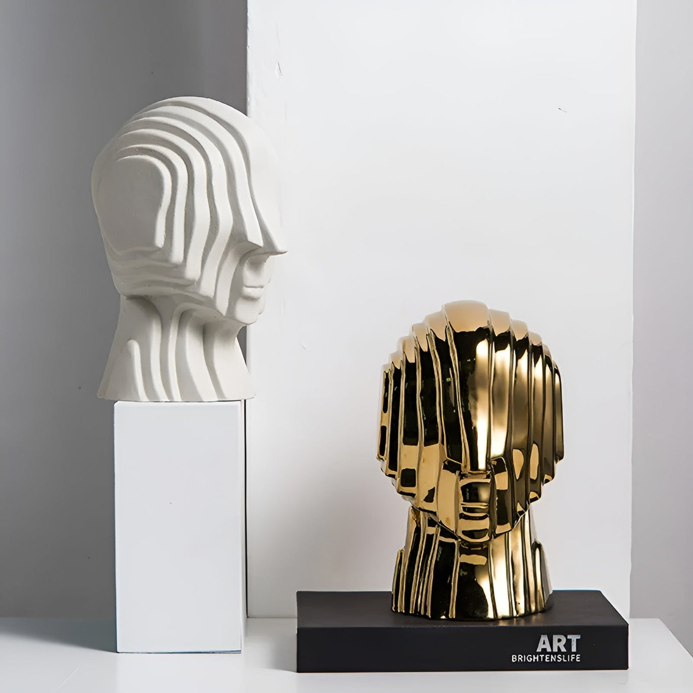 Ceramic Head Sculpture | GeoGold