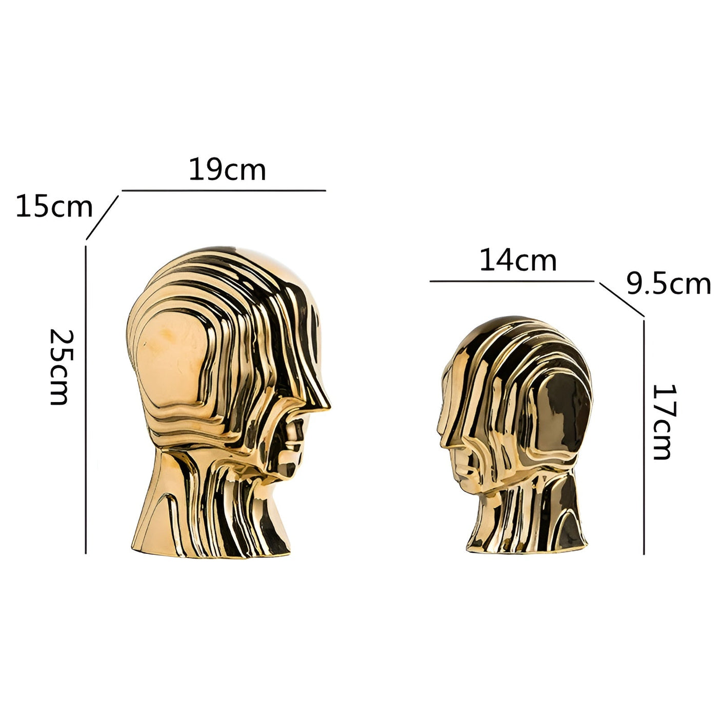 Ceramic Head Sculpture | GeoGold