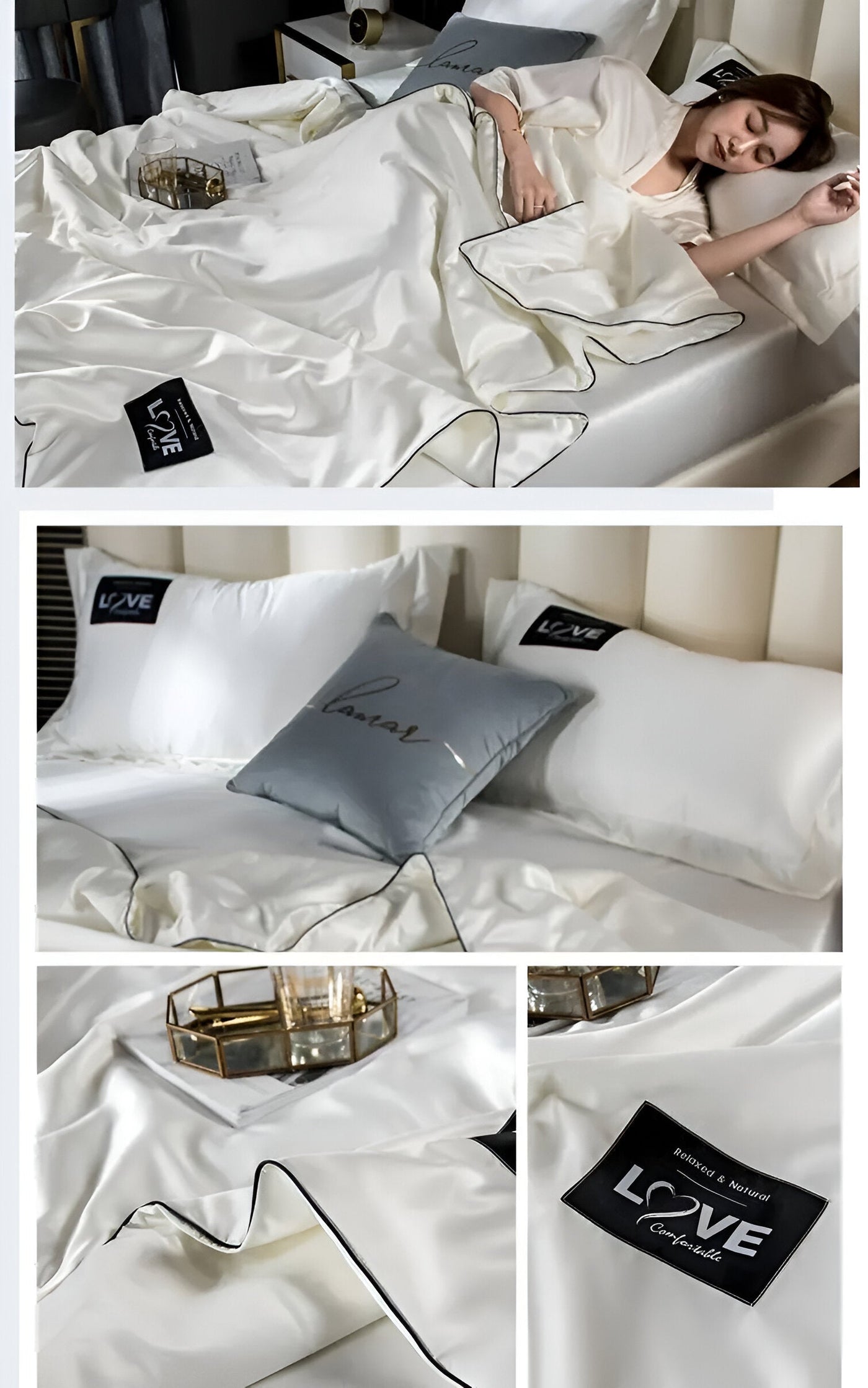 Soft and Breathable Satin Silk Bedding | AllSeasonLuxe