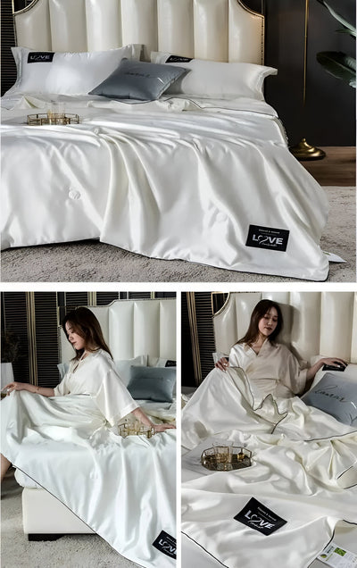 Soft and Breathable Satin Silk Bedding | AllSeasonLuxe