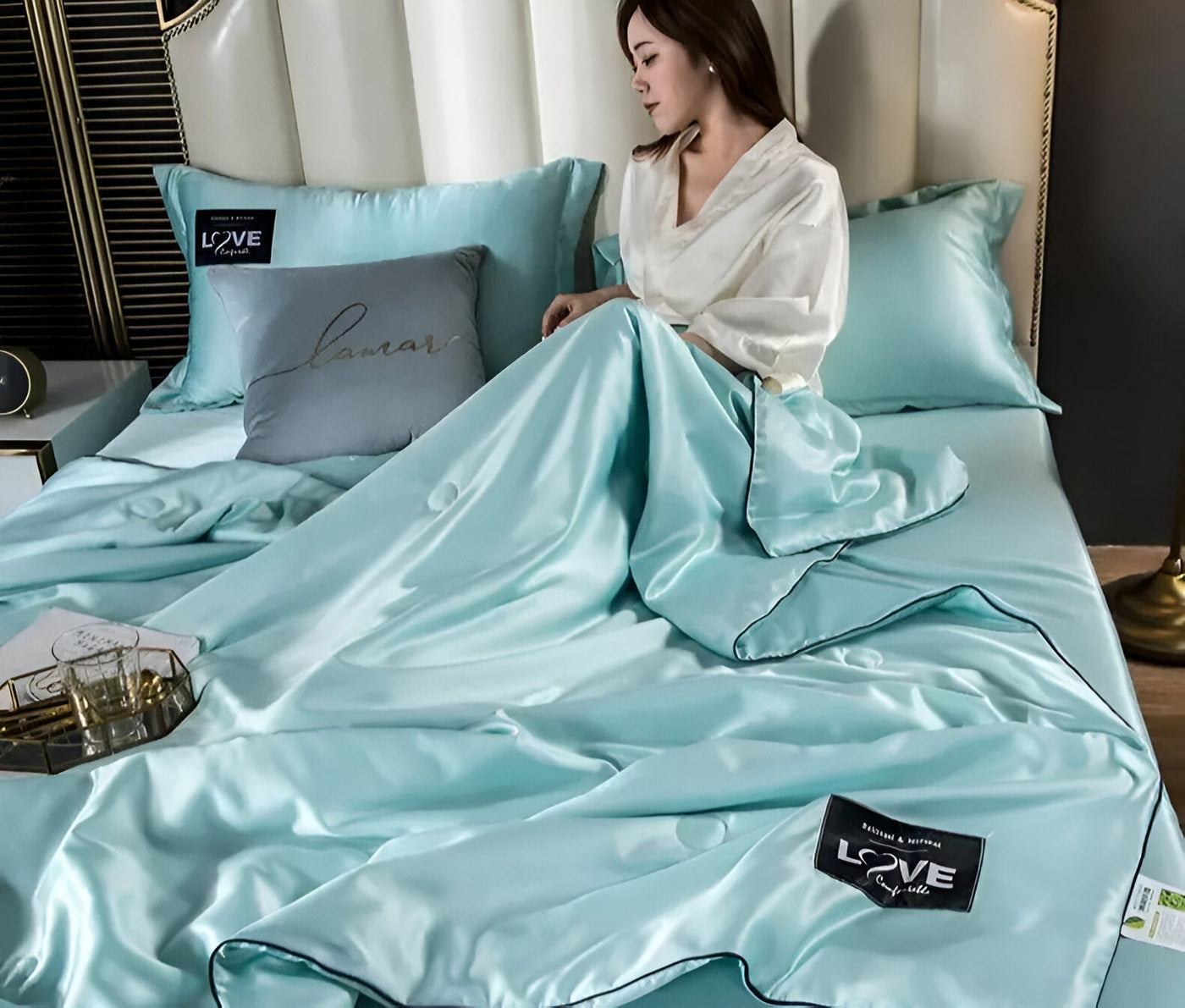 Soft and Breathable Satin Silk Bedding | AllSeasonLuxe