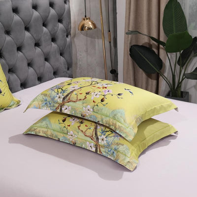 Mandarin Lime Green Duvet Cover Set – Luxurious and Comfortable | RainFresh