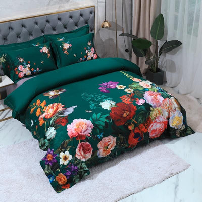 Emerald Green Duvet Cover Set – Luxurious and Sophisticated | SateenGem