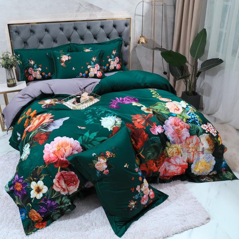 Emerald Green Duvet Cover Set – Luxurious and Sophisticated | SateenGem