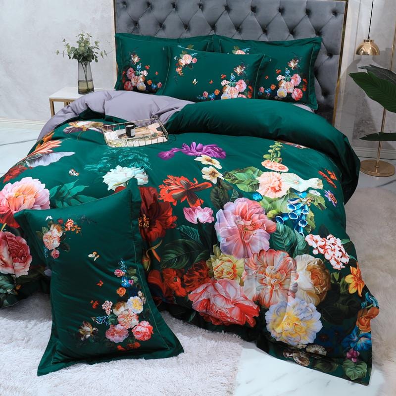 Emerald Green Duvet Cover Set – Luxurious and Sophisticated | SateenGem