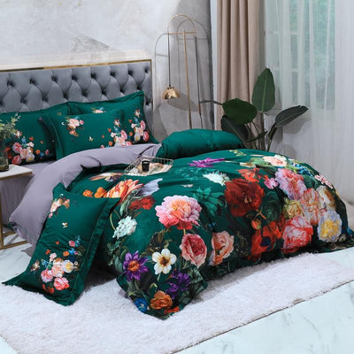 Emerald Green Duvet Cover Set – Luxurious and Sophisticated | SateenGem