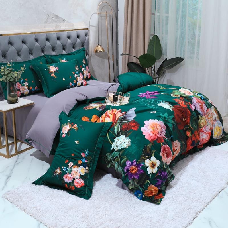 Emerald Green Duvet Cover Set – Luxurious and Sophisticated | SateenGem