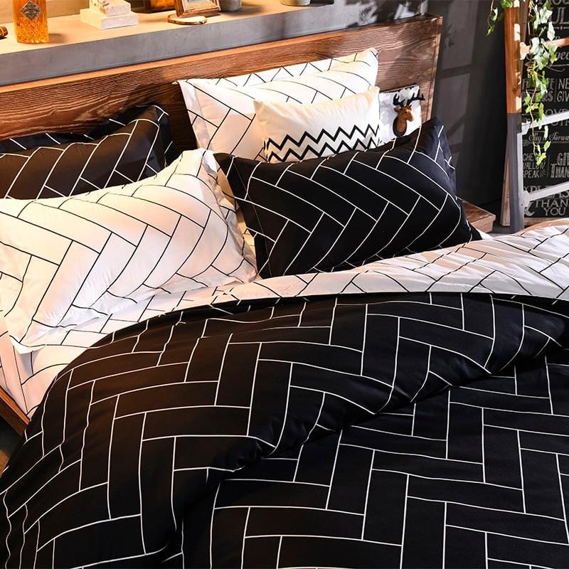 Nordic Contrast Duvet Cover Set - Modern and Comfortable | NordicStyle