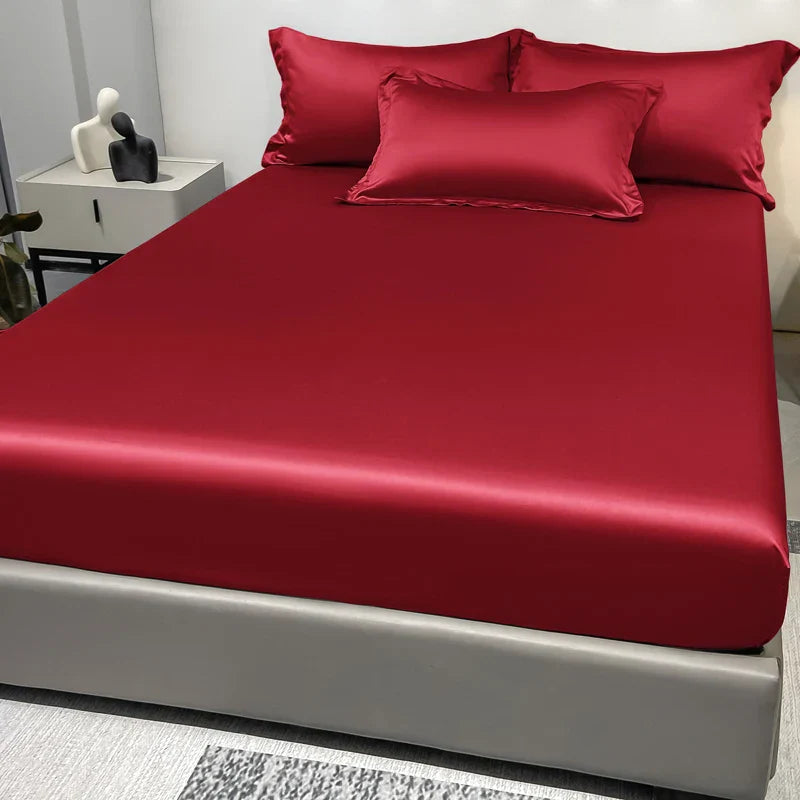 Satin sheet with elastic edges | IceSatin