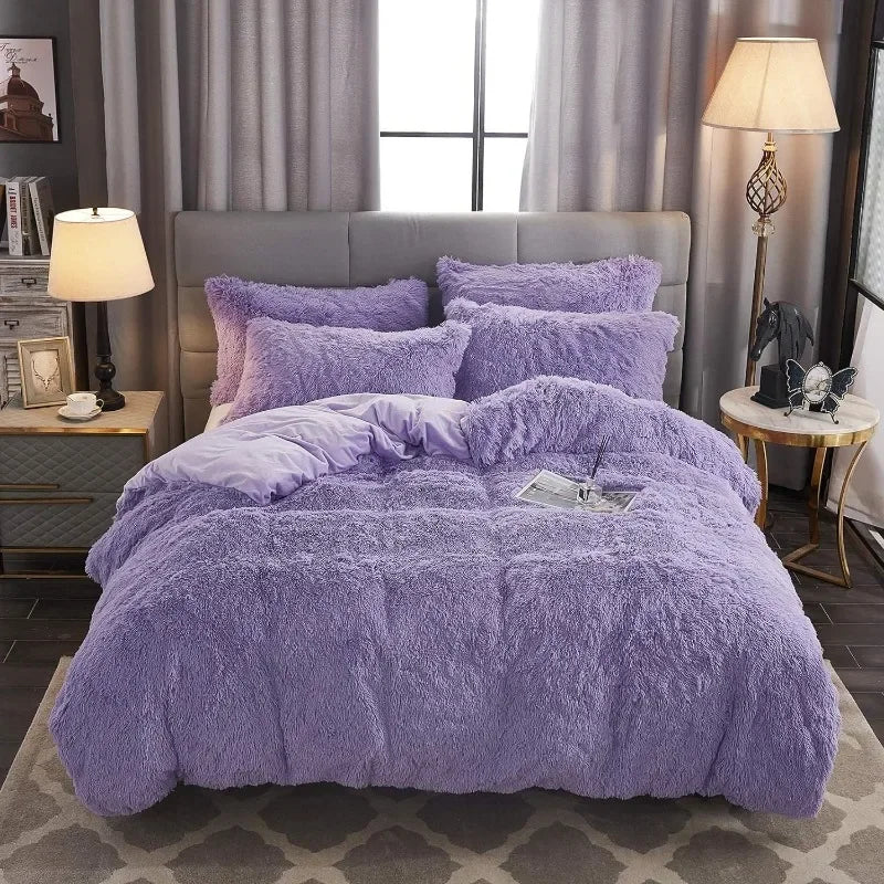 Soft and Comfortable Duvet Cover in Shaggy Faux Fur | VelvetDream