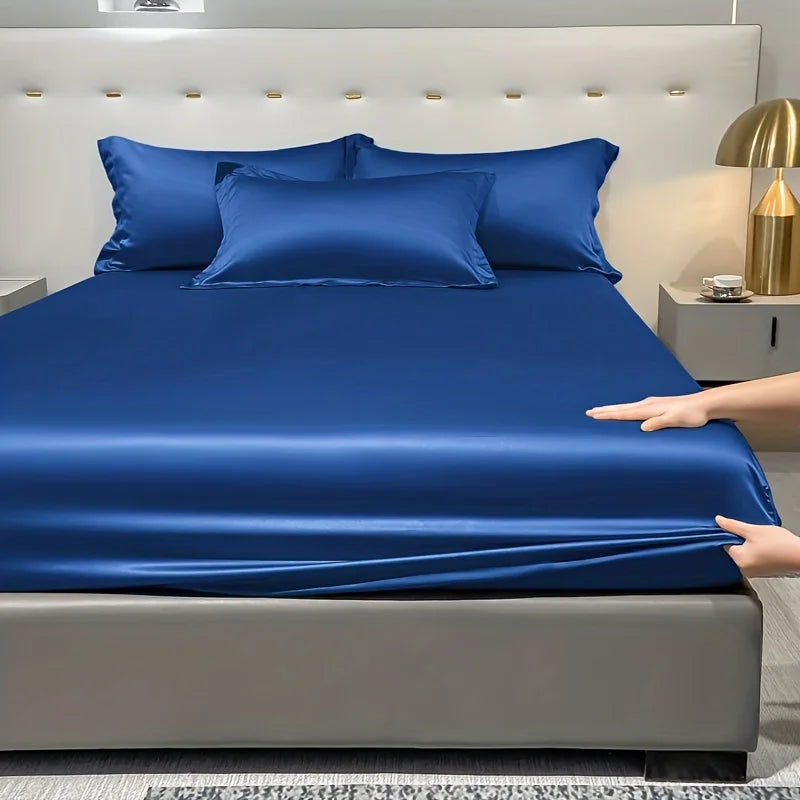 Satin sheet with elastic edges | IceSatin