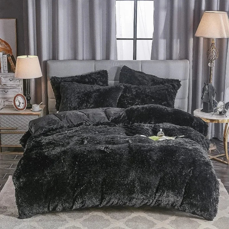 Soft and Comfortable Duvet Cover in Shaggy Faux Fur | VelvetDream