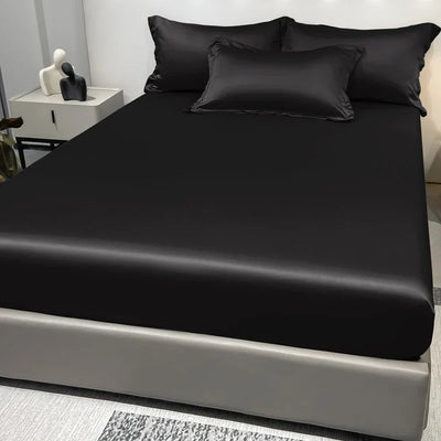 Satin sheet with elastic edges | IceSatin