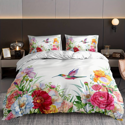 Colorful duvet with pillowcase | FloralBloom