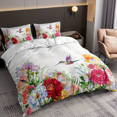 Colorful duvet with pillowcase | FloralBloom