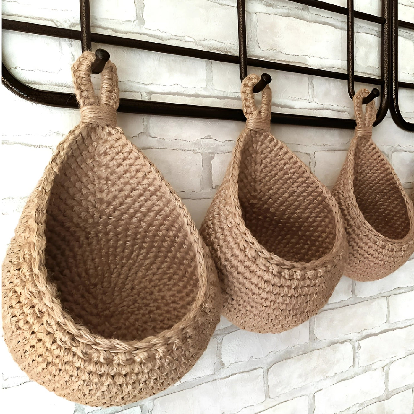 Eco-friendly Hanging Jute Baskets | BohoNest