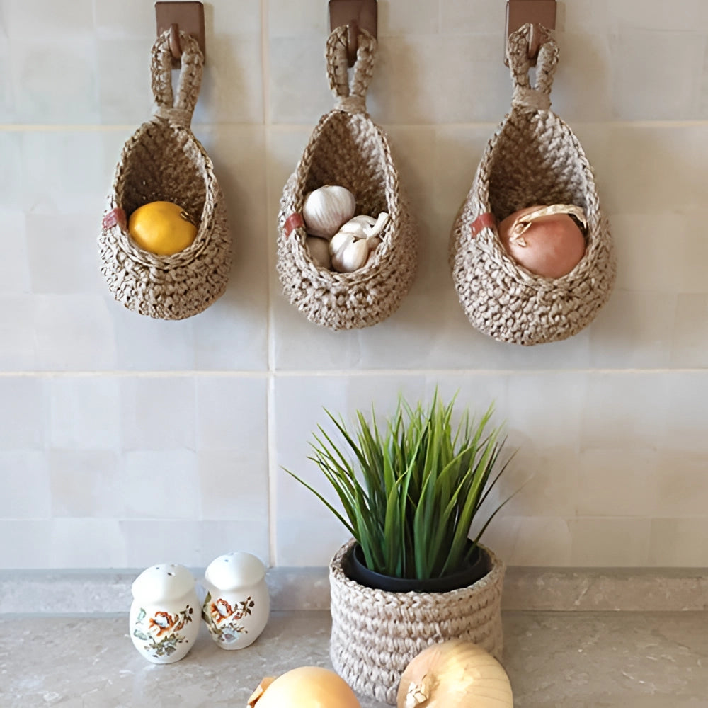 Eco-friendly Hanging Jute Baskets | BohoNest