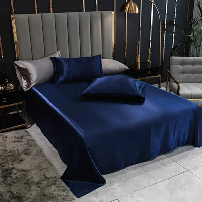 Luxurious Black Silk Bedding | SatinElegance