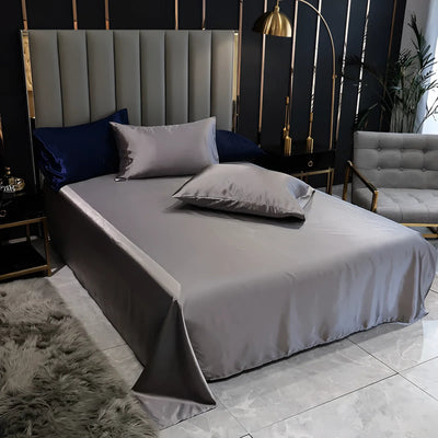 Luxurious Black Silk Bedding | SatinElegance