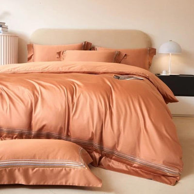 SunGlow Amsterdam Orange Bedding Set