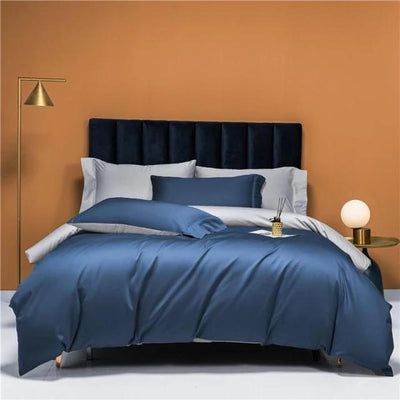 SunDream Prairie Orange Reversible Duvet Cover Set