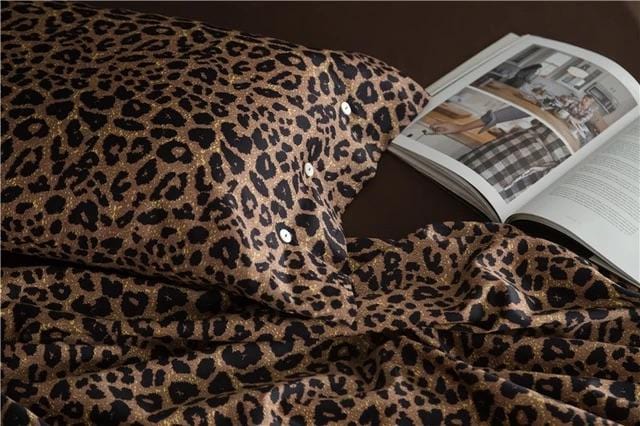 WildNest Leo Print Bedding Set