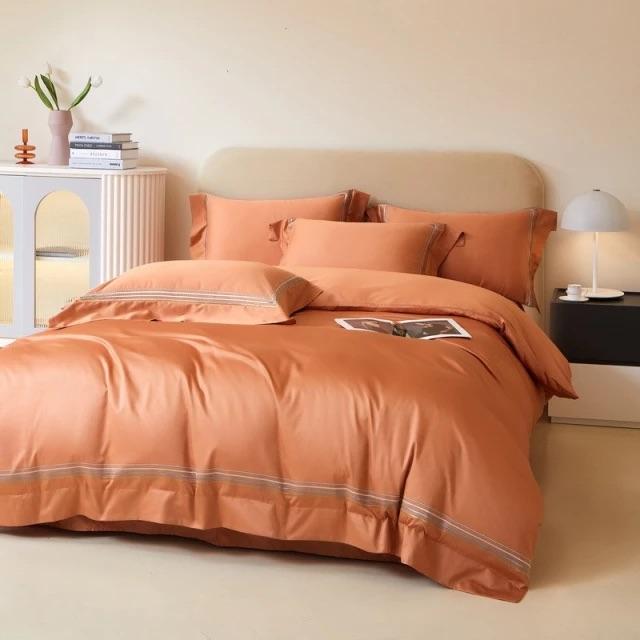 SunGlow Amsterdam Orange Bedding Set