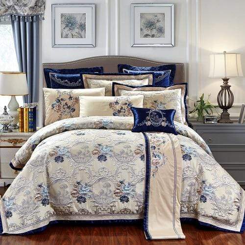 Oriental Jacquard Luxury Bed Set - Elegant and Comfortable | RainOrient