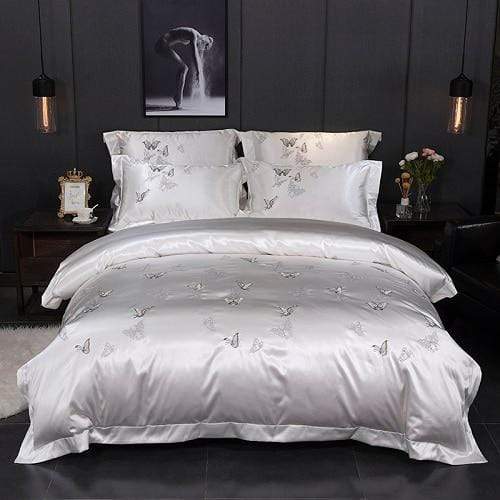 Platinum Falls Duvet Cover Set - Luxurious and Soft | RainLux