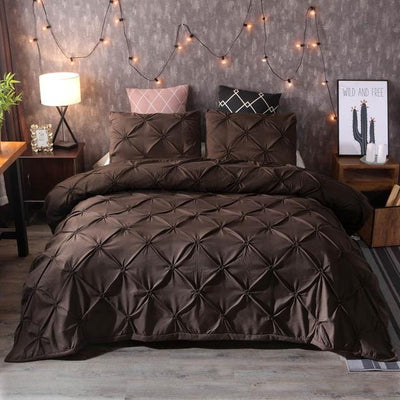 Pinch Pleat Duvet Cover Set - Classic and Comfortable | PleatedElegance