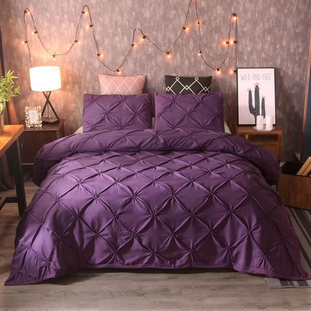 Pinch Pleat Duvet Cover Set - Classic and Comfortable | PleatedElegance