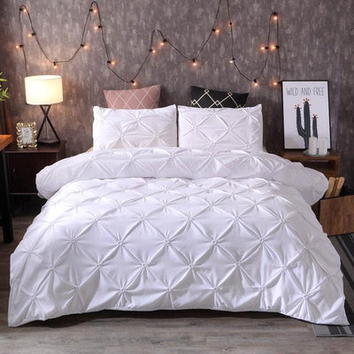 Pinch Pleat Duvet Cover Set - Classic and Comfortable | PleatedElegance